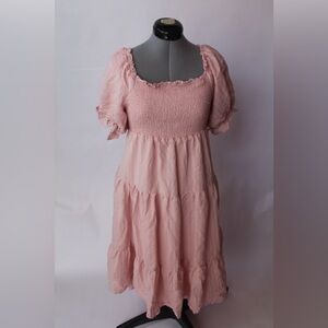 Trending Spring Pink Princess Maxi Dress - Medium - Mint Condition